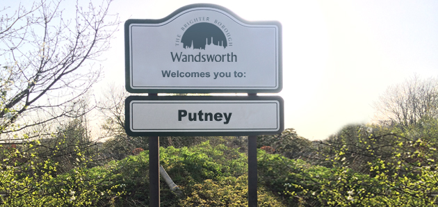 Welcome to Putney sign